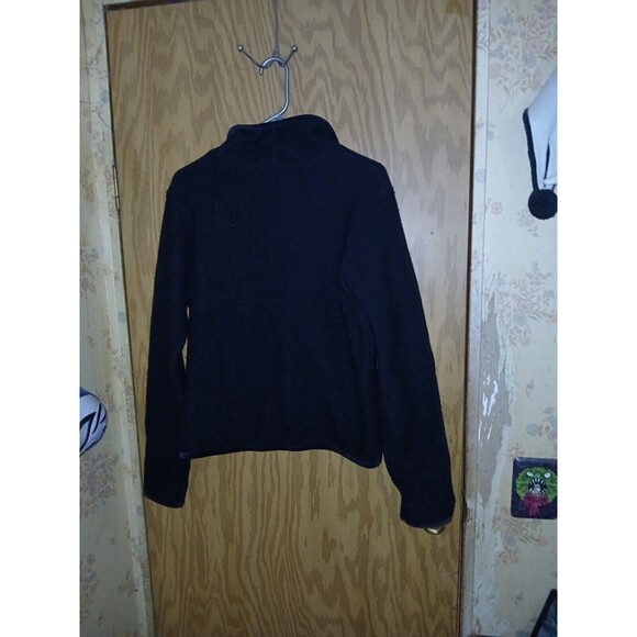 Pendleton 100% Merino Wool 2 Button Blazer Womens Size Medium Black Vintage - Picture 2 of 13